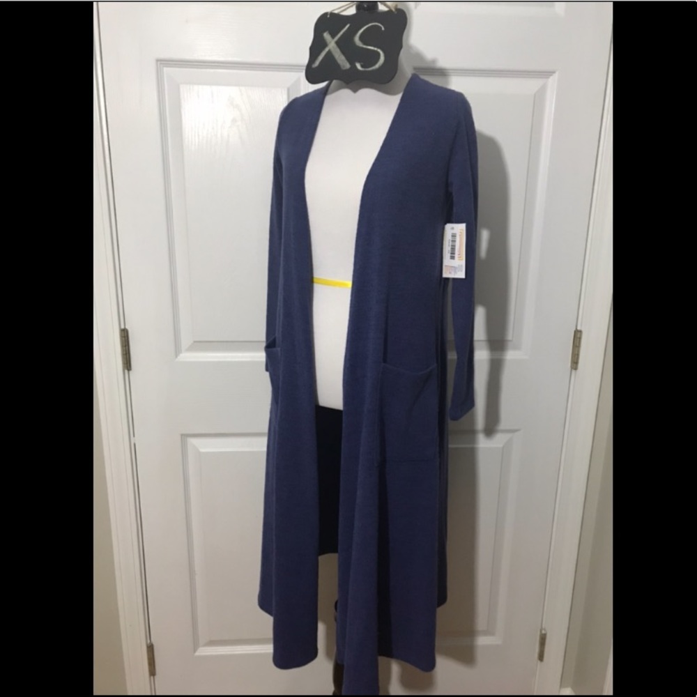 Lularoe XS Sarah Cardigan - Blue
